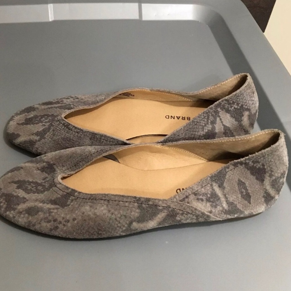 Lucky Brand snakeprint leather flats. Size 8. - Picture 4 of 8